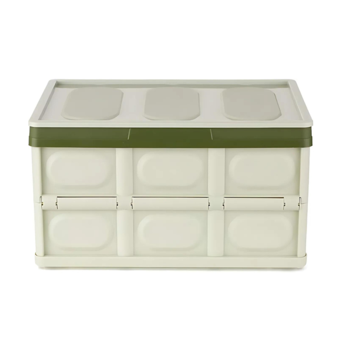 Caja de Almacenamiento Plegable de 30L con Tapa y Hebillas - Imagen 2