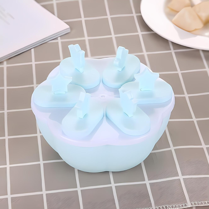 Molde de Silicona para Paletas de Hielo con Diseños Decorativos
